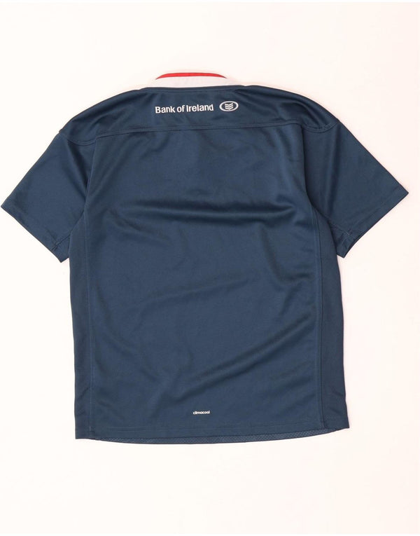 ADIDAS drenge Munster Rugby grafisk T-shirt top 13-14 år marineblå