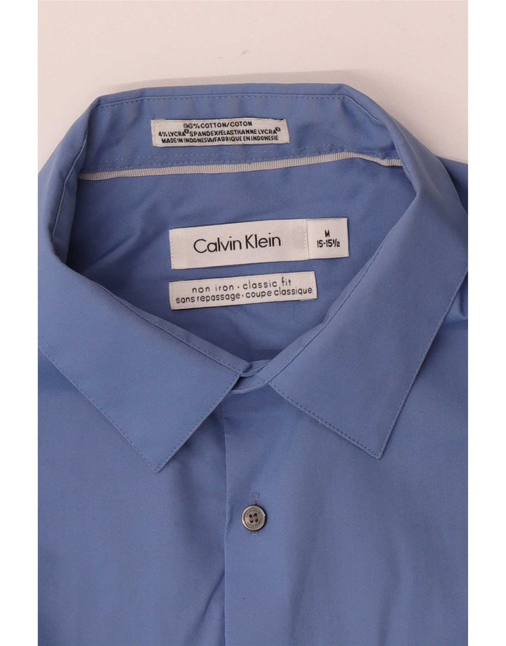 Calvin Klein Herreskjorte str. 15 1/2 Medium Blue Cotton Classic