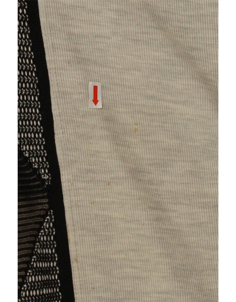 CARLO COLUCCI Mens Polo Neck Jumper Sweater Medium Grey Colourblock Sports Vintage Carlo Colucci and Second-Hand Carlo Colucci from Messina Hembry 