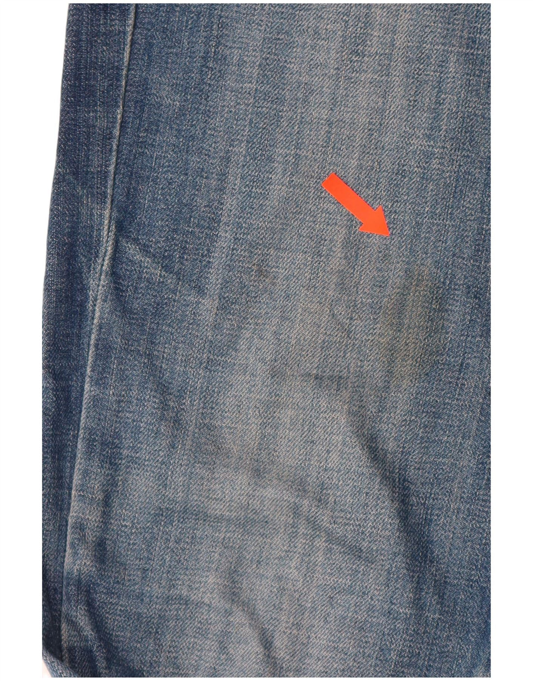 ARMANI Dame Indigo Straight Jeans W27 L28 Blå Bomuld