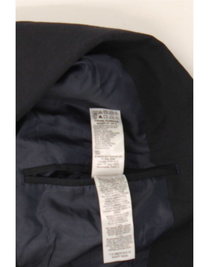 Marks & Spencer Herre 2-knaps blazerjakke UK 38 Medium Navy Blue