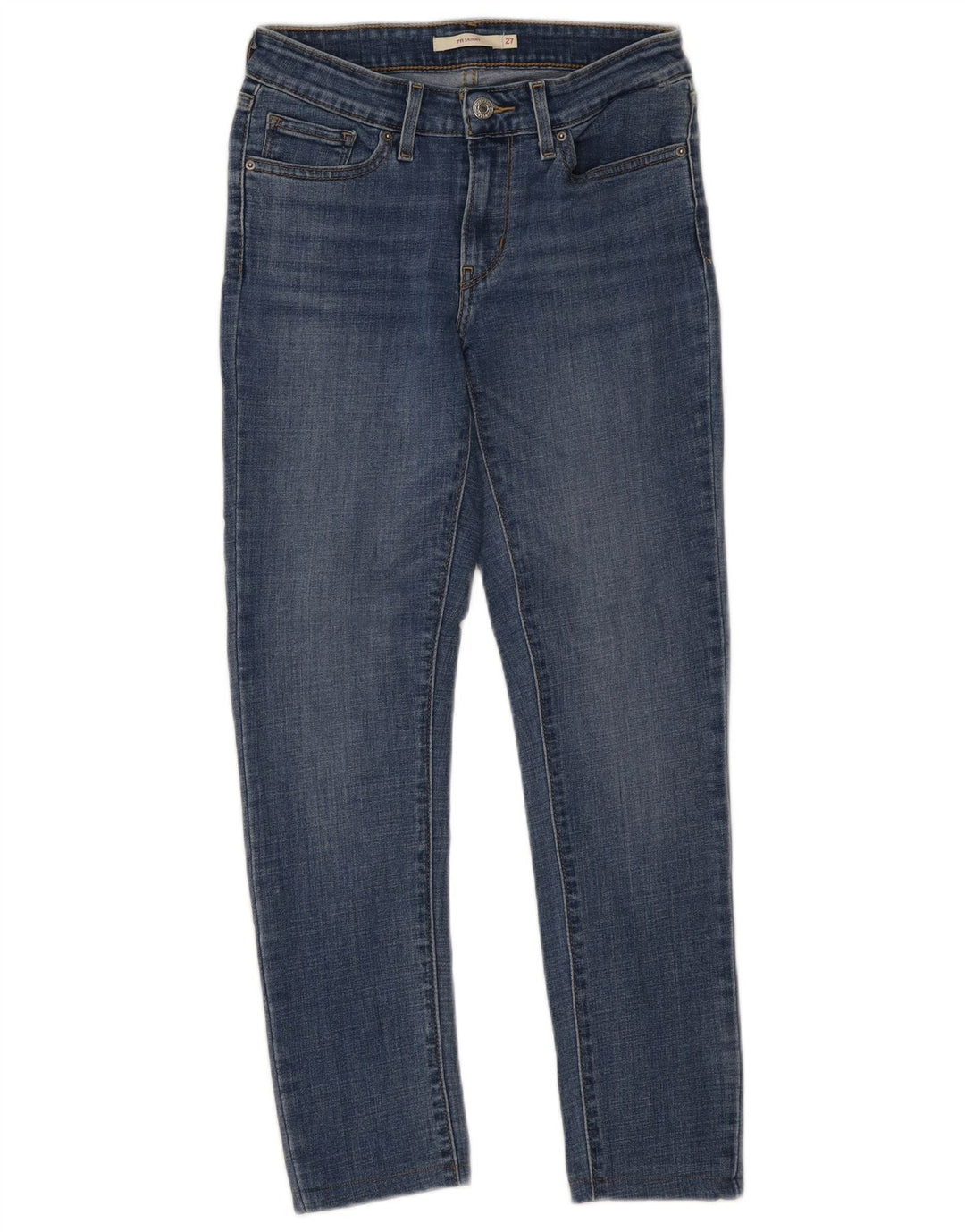 Levi's Dame 711 Skinny Jeans W27 L25 Blå