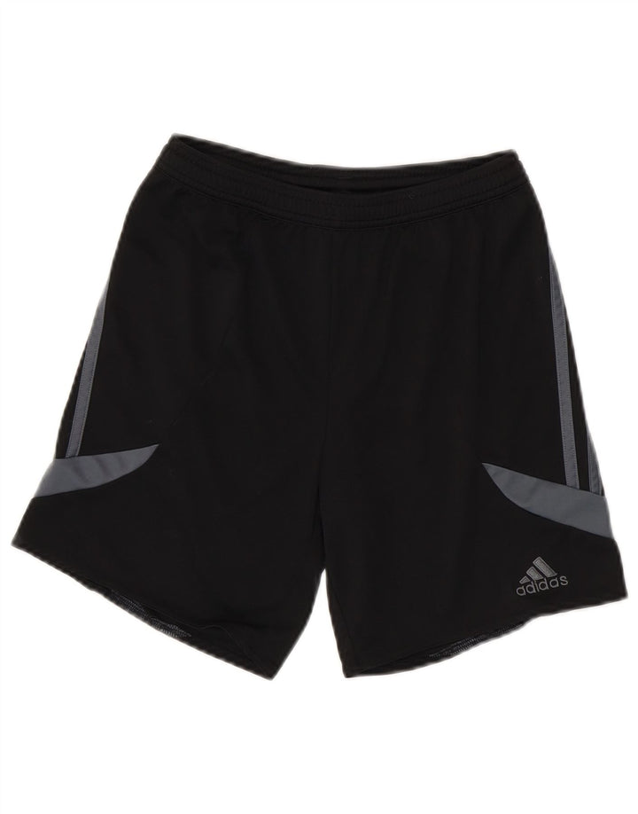 ADIDAS Boys Climalite Sportshorts 11-12 år Stor sort farveblok