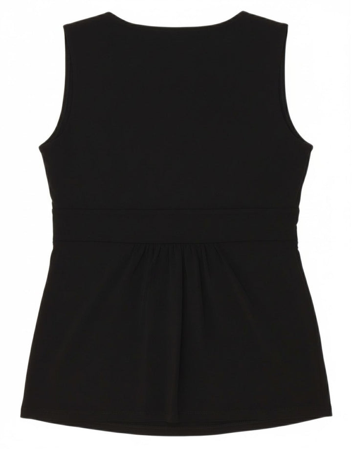 MARELLA Womens Blouse Top UK 14 Large Black Viscose