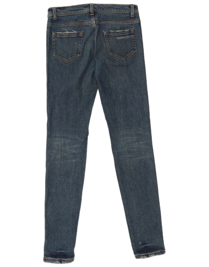 Prada Dame Skinny Jeans W26 L32 Marineblå Bomuld
