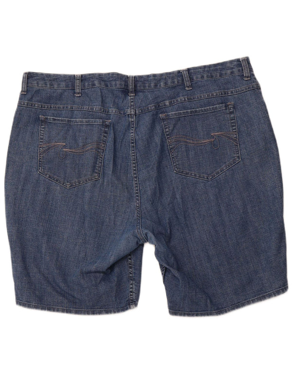 LEE Womens Riders Denim Shorts US 24 4XL W44 Blå Bomuld