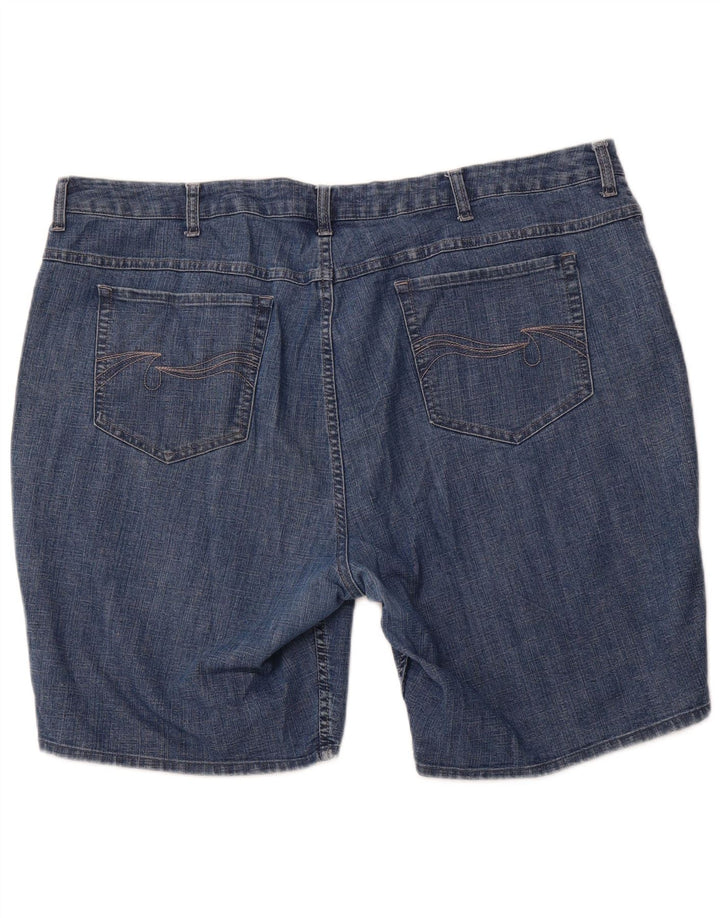 LEE Womens Riders Denim Shorts US 24 4XL W44 Blå Bomuld