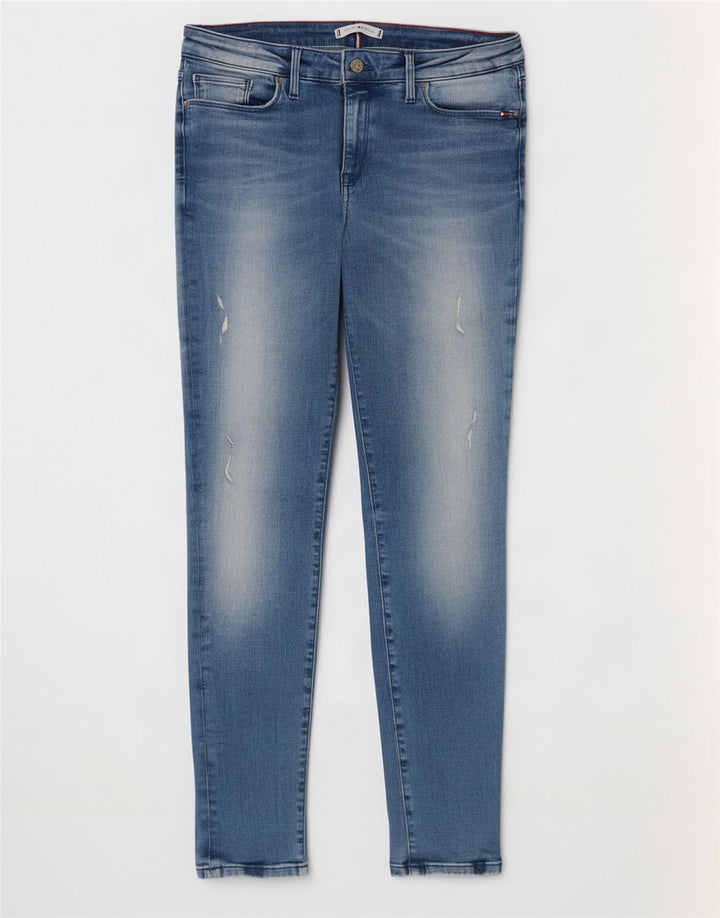 Tommy Hilfiger Dame Como RW Distressed Jegging Jeans W31 L30 Blå