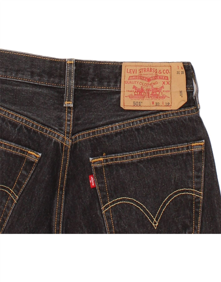 LEVI'S Herre 501 denimshorts W32 Medium Sort Bomuld