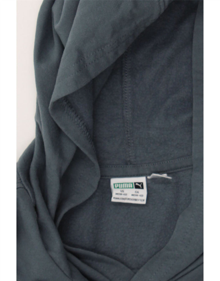 PUMA Boys Hoodie Jumper 10-11 Years Medium Grey Vintage Puma and Second-Hand Puma from Messina Hembry 