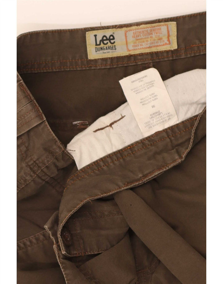 Lee Herre Dungarees Cargo Shorts W36 Large Brown Bomuld