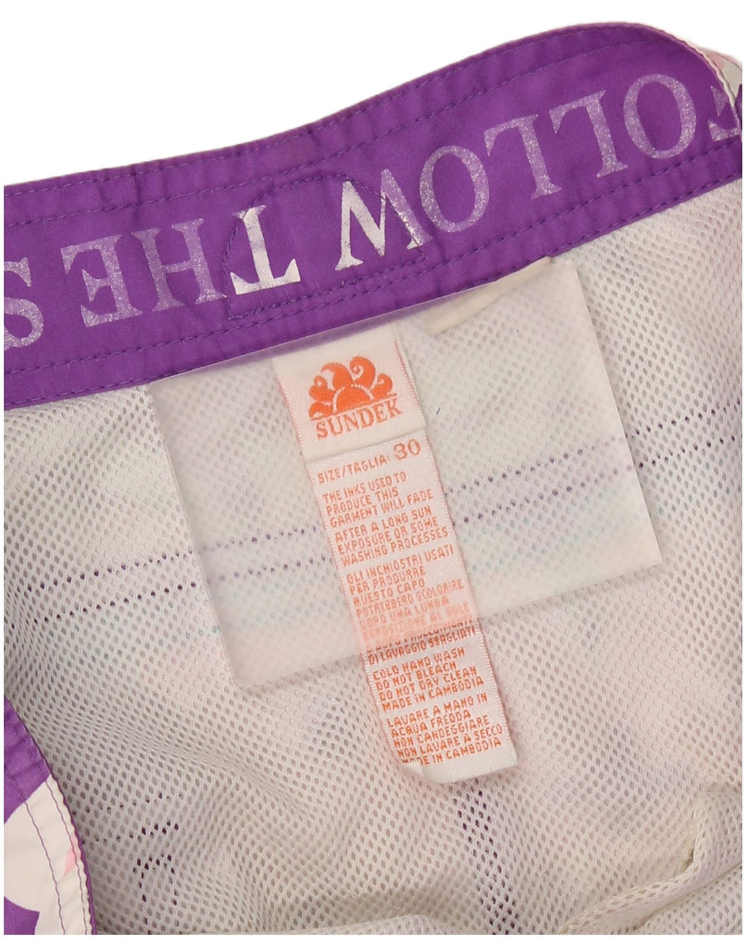 SUNDEK Svømmeshorts til kvinder UK 14 Medium Lilla Floral Polyester