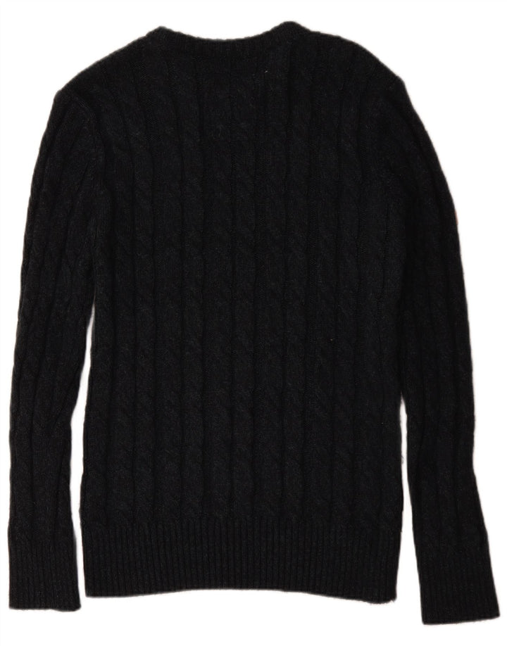Superdry Herre Boat Neck Jumper Sweater XL Sort Akryl