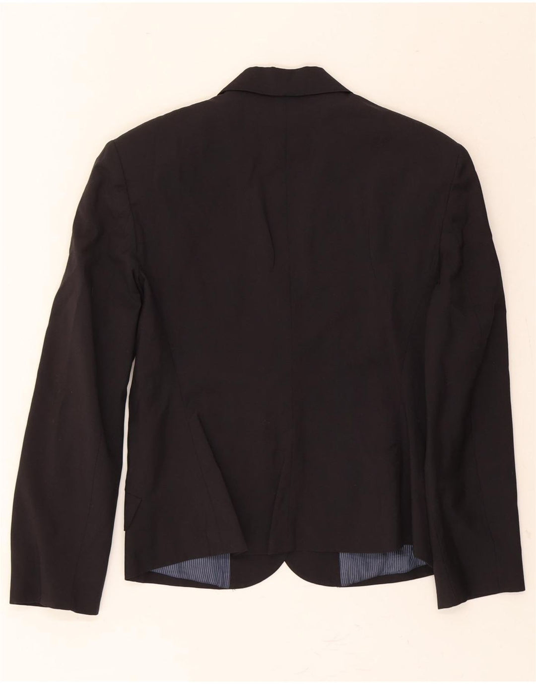 BENETTON Womens 4 Button Blazer Jacket IT 44 Medium Black Wool Vintage Benetton and Second-Hand Benetton from Messina Hembry 