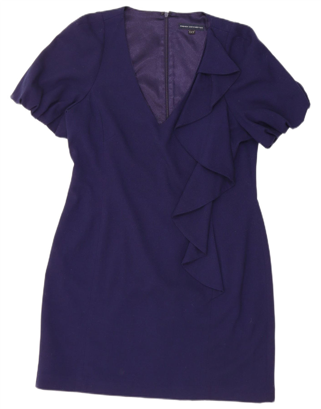 French Connection Womens Sheath Dress UK 16 Large Navy Blue