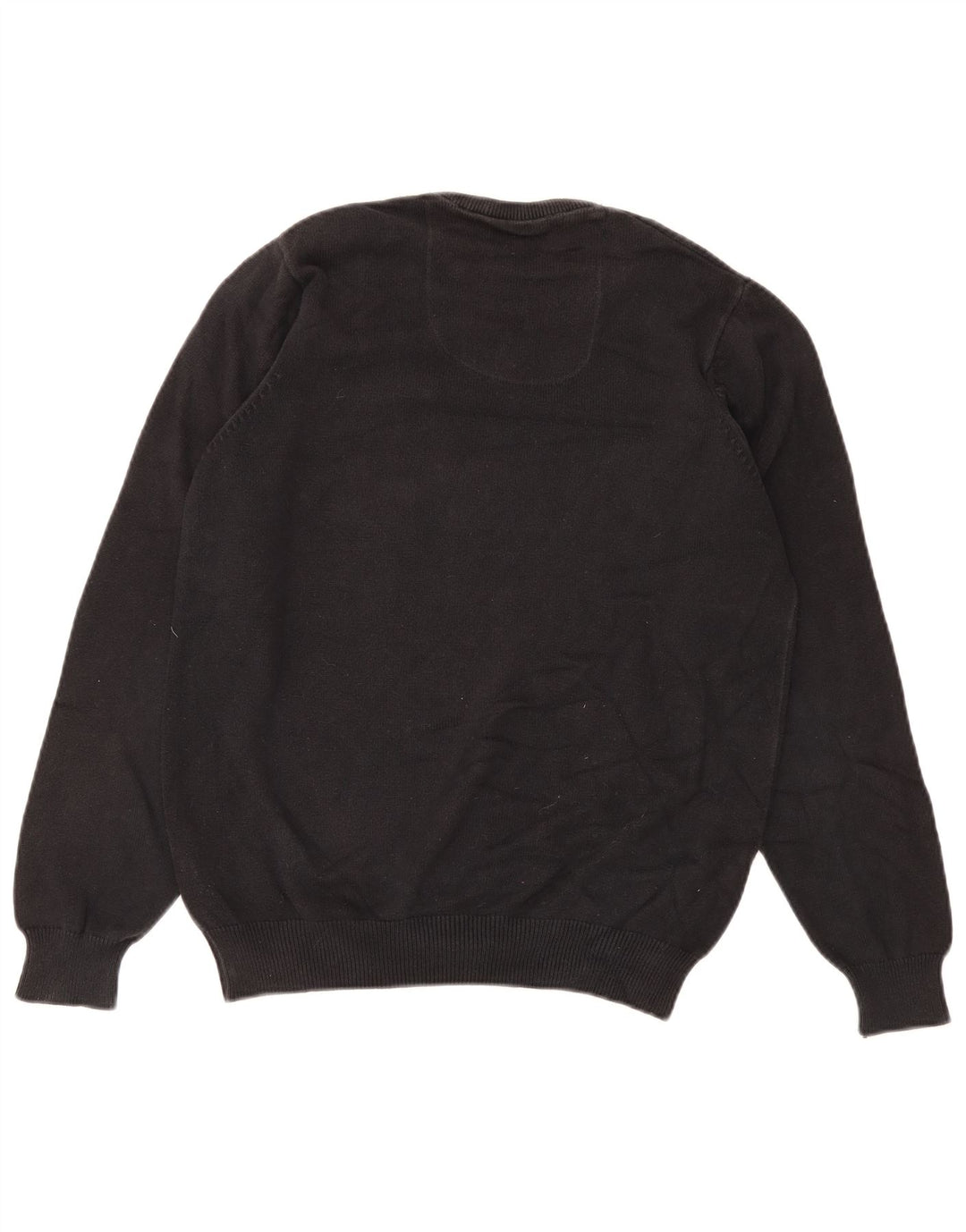 Marks & Spencer Herre Regular Fit V-hals sweater lille sort bomuld
