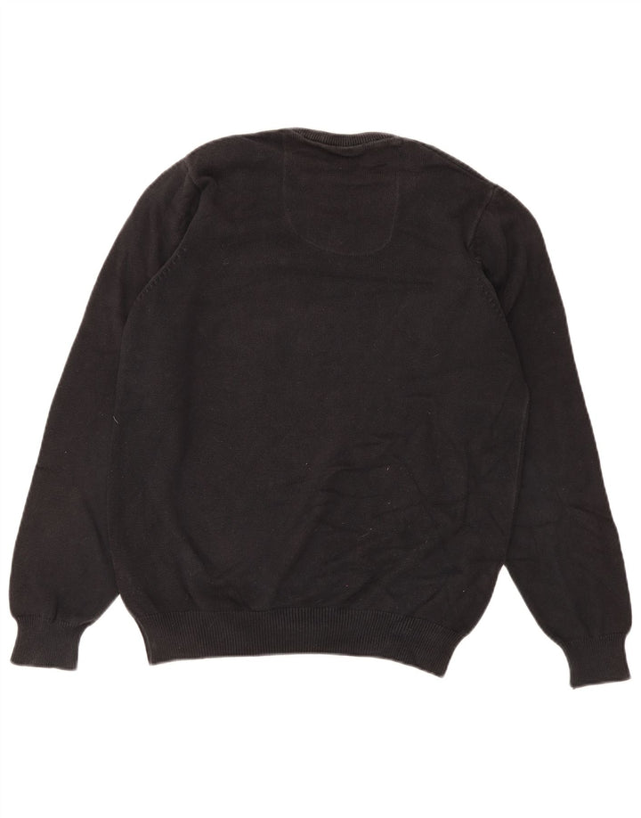 Marks & Spencer Herre Regular Fit V-hals sweater lille sort bomuld
