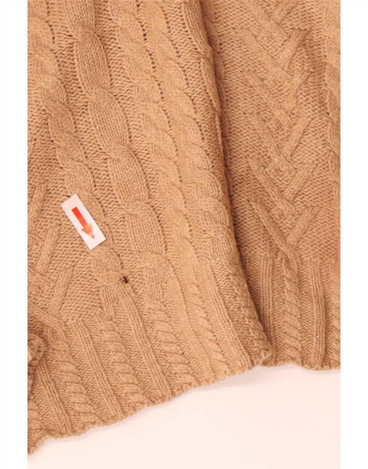 Marks & Spencer Dame Turtle Neck Jumper Sweater UK 14 Medium Beige
