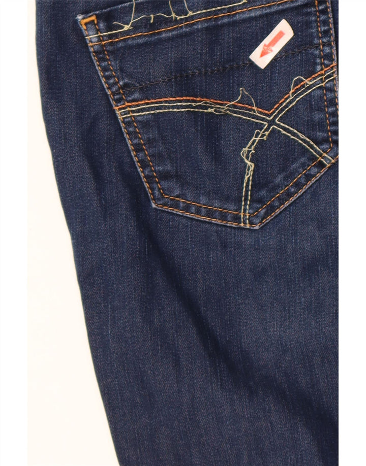 GAS Womens Crop Slim Jeans W29 L24 Blå Bomuld