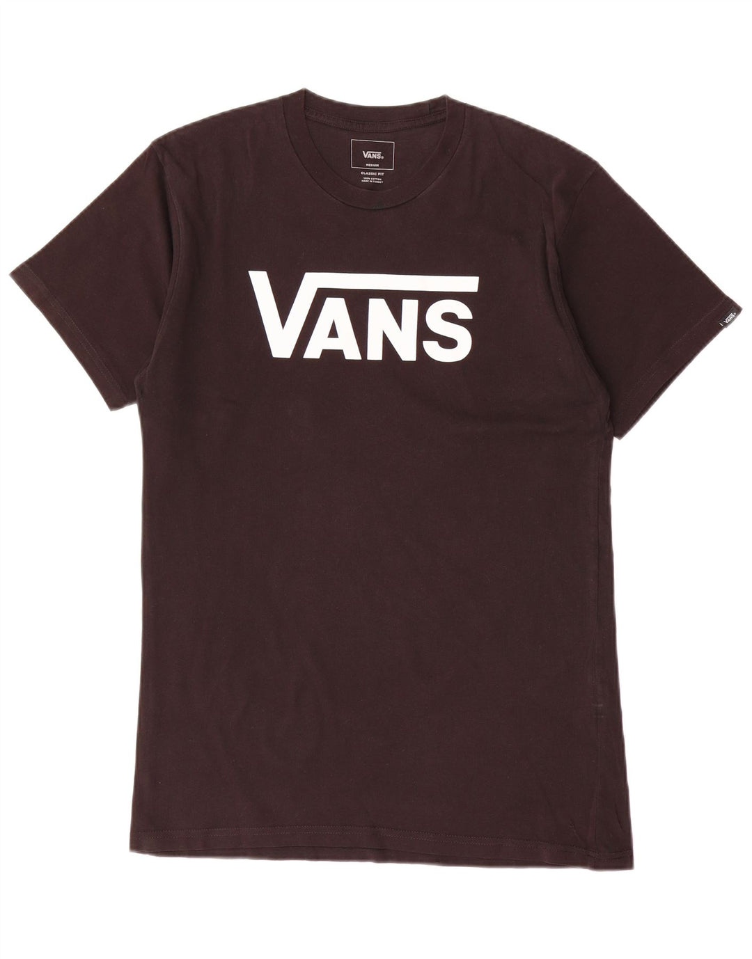 Vans Herre Classic Fit Grafisk T-Shirt Top Medium Sort Bomuld