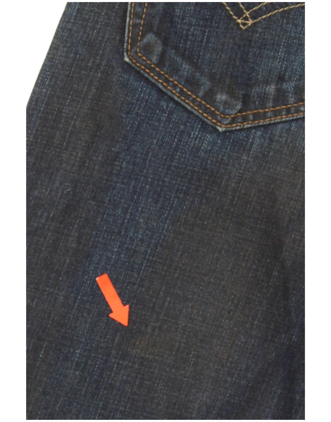 Levi's Herre 504 Straight Jeans W28 L32 Marineblå Bomuld
