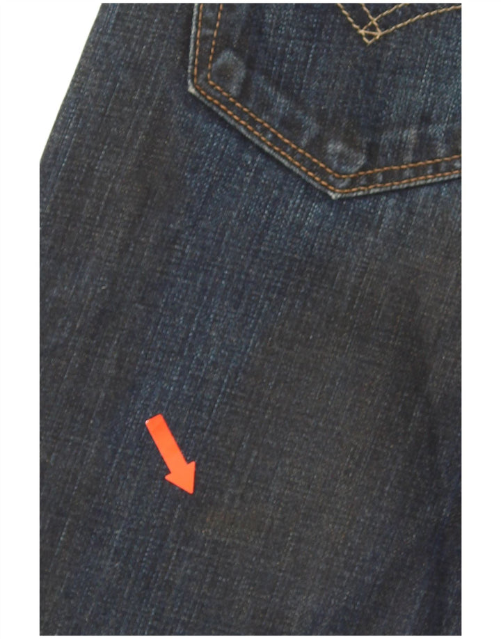 Levi's Herre 504 Straight Jeans W28 L32 Marineblå Bomuld