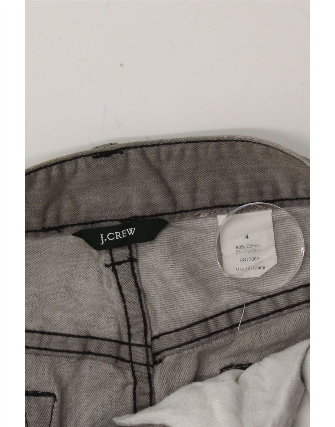 J. CREW Womens Denim Skirt US 4 Small W32  Grey Cotton Vintage J. Crew and Second-Hand J. Crew from Messina Hembry 