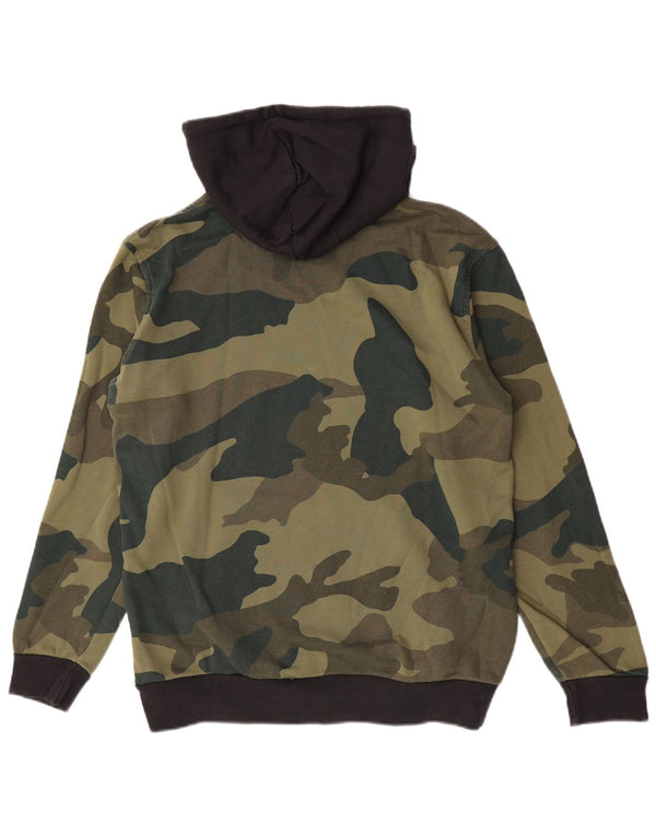 Adidas Herre grafisk hættetrøje Jumper Medium Khaki Camouflage Bomuld