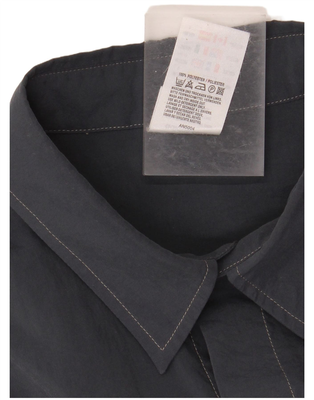 ADIDAS Kortærmet Herreskjorte UK 46/48 XL Navy Blue Polyester