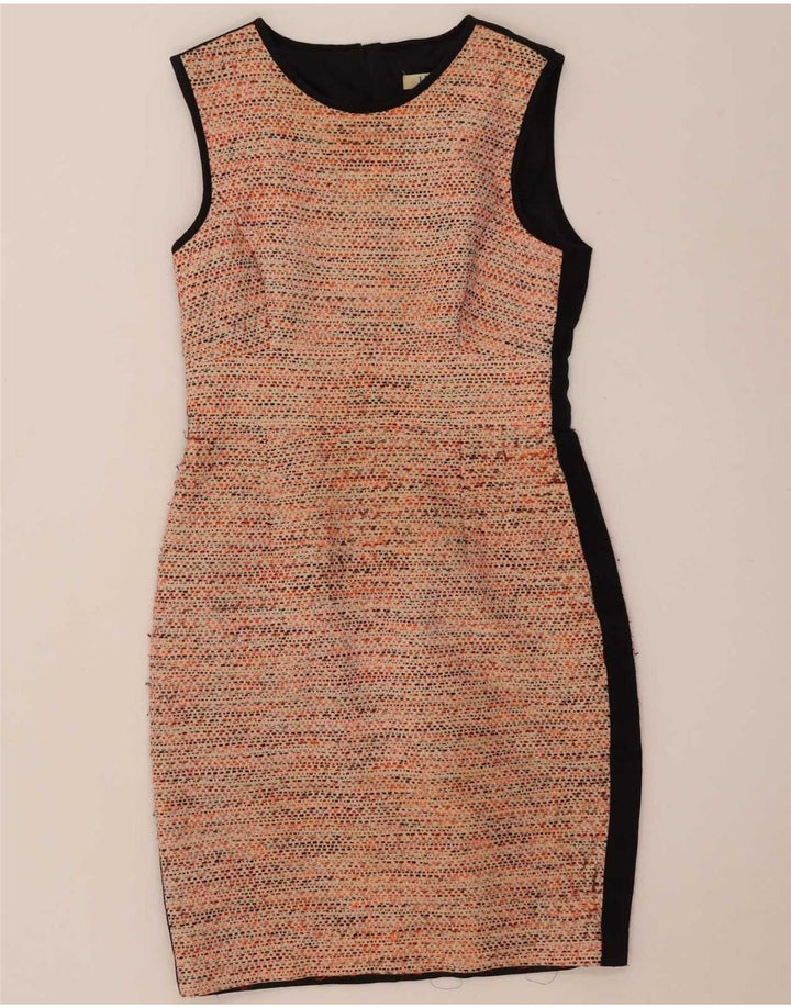 L.K. Bennett Womens 3/4 ærme 2-delt sæt UK 10 Small Orange Flecked