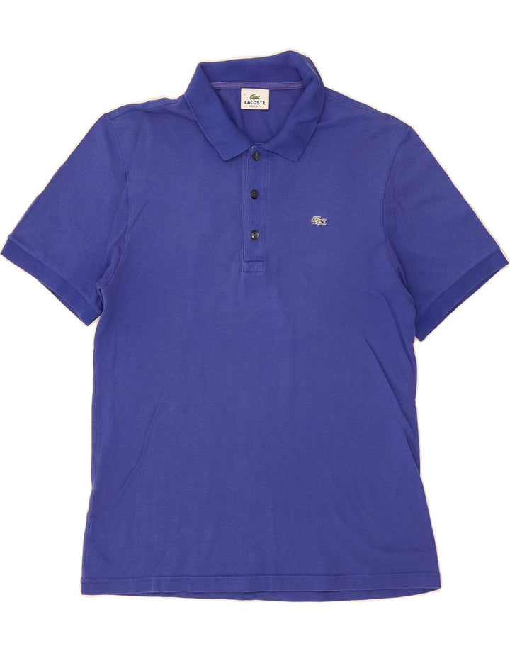 LACOSTE Mens Stretch Polo Shirt Size 6 XL Blue Cotton Vintage Lacoste and Second-Hand Lacoste from Messina Hembry 