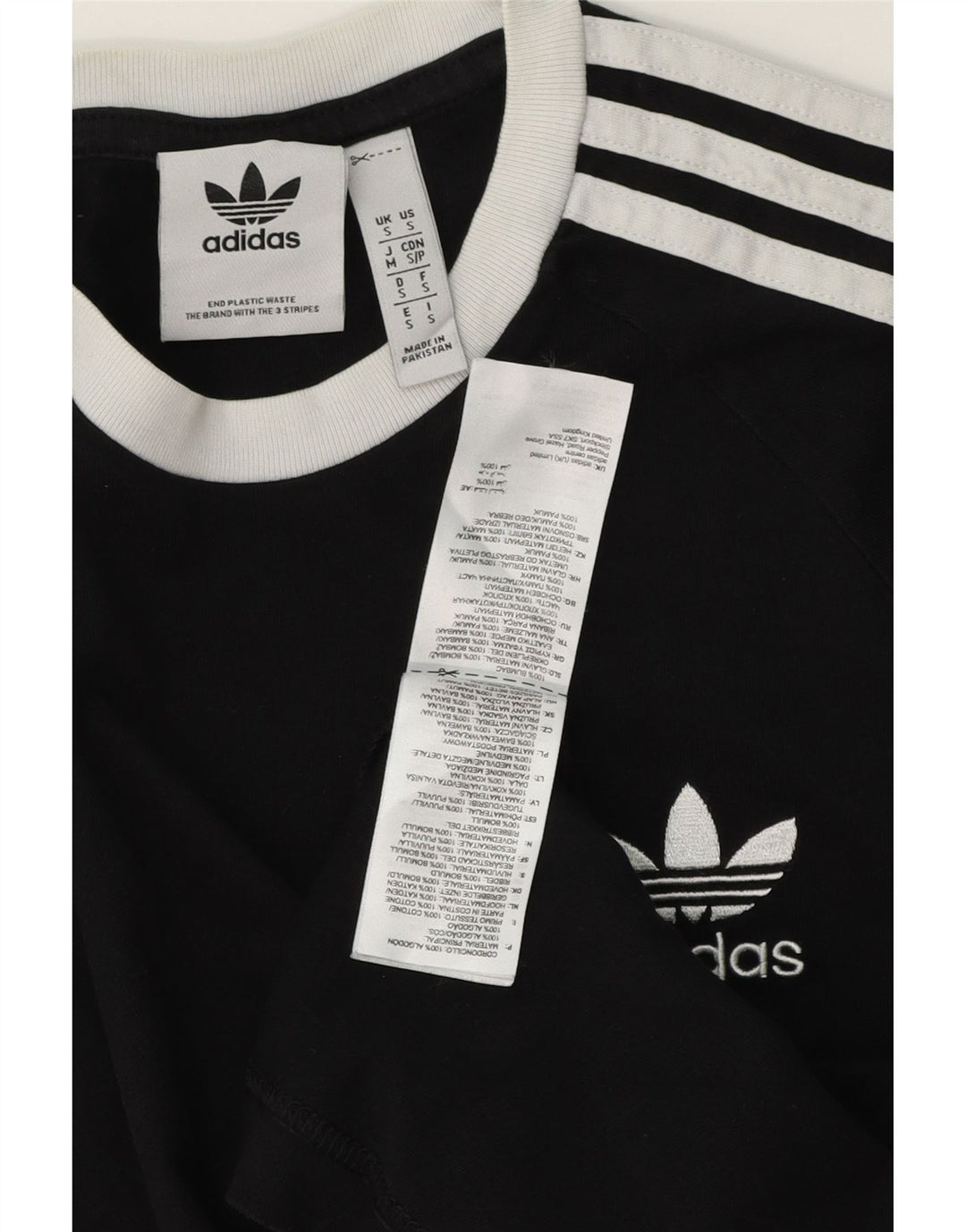 Adidas herre T-shirt top lille sort bomuld