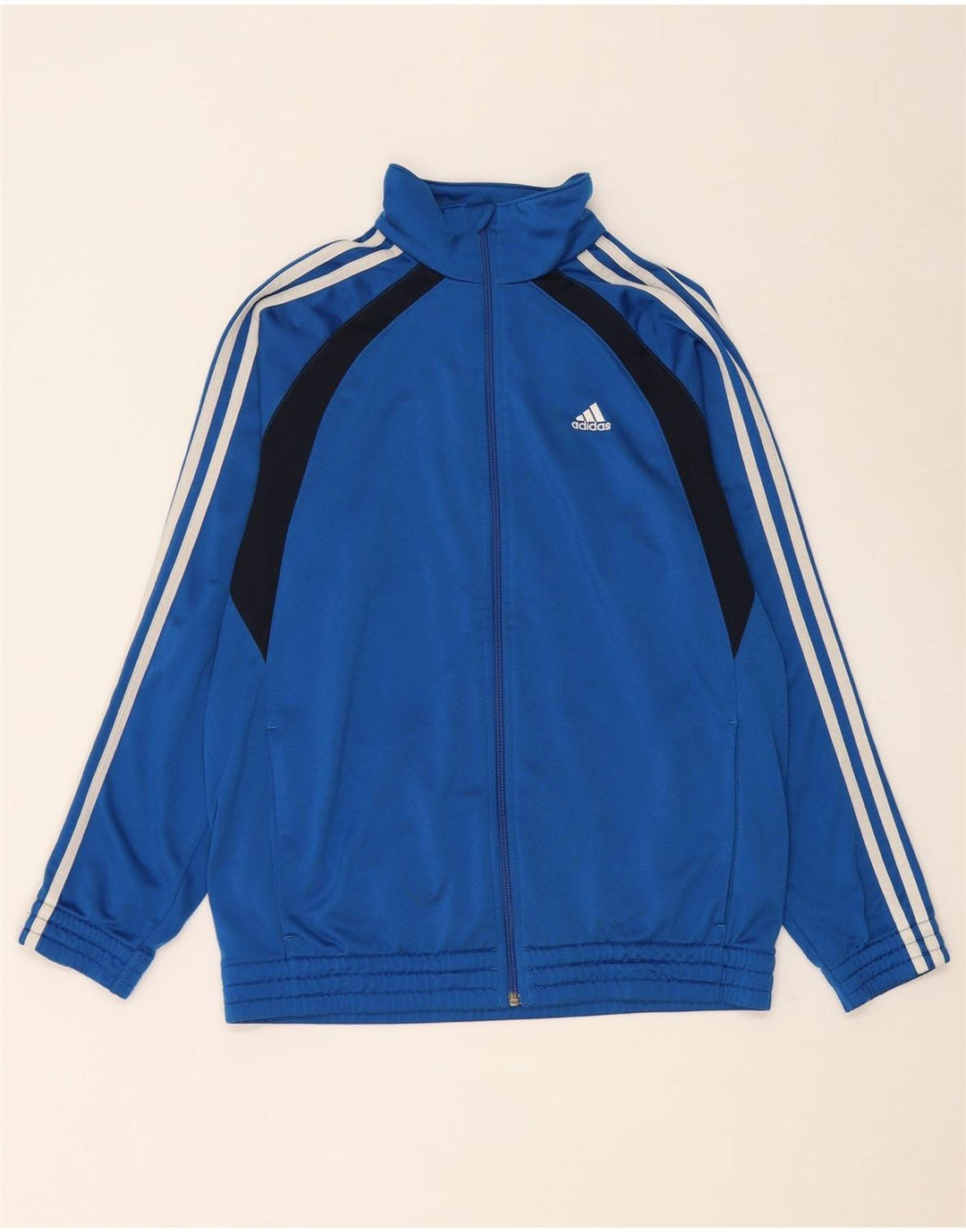 ADIDAS Træningsdragt til drenge Topjakke 15-16 år Blå Colourblock Polyester