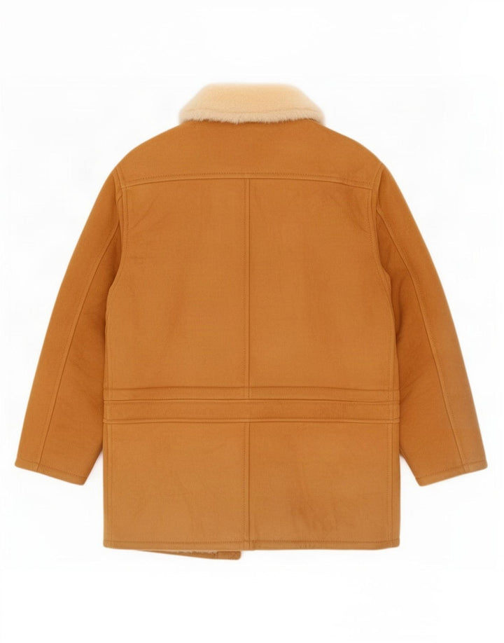 Vintage Herre Shearling Jacket UK 36 Small Beige