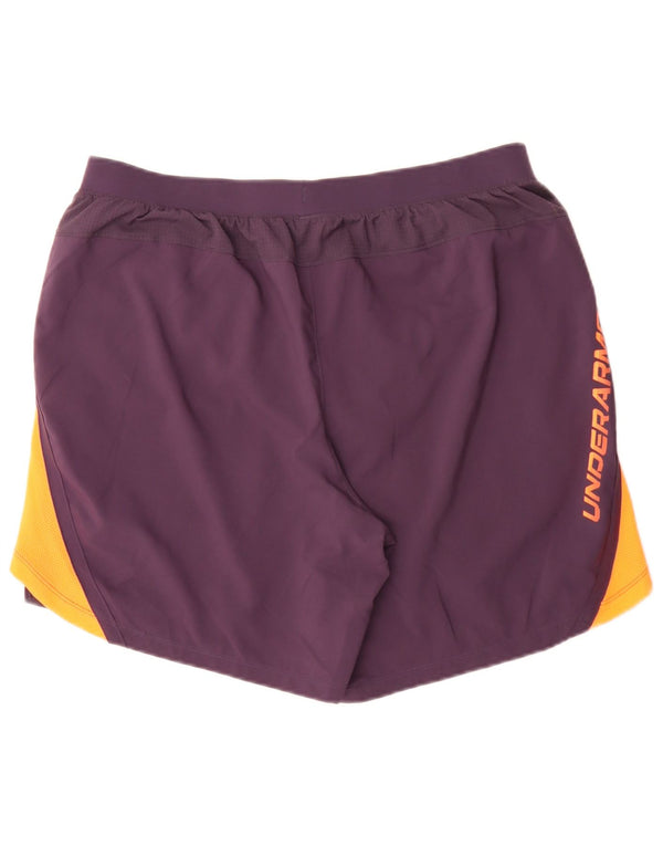 Under Armour Herre Fitted Graphic Sports Shorts XL Lilla Colourblock Sports
