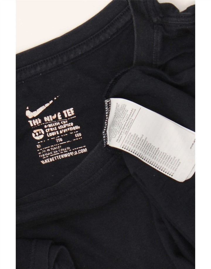 Nike T-shirt top til mænd 2XL marineblå bomuld