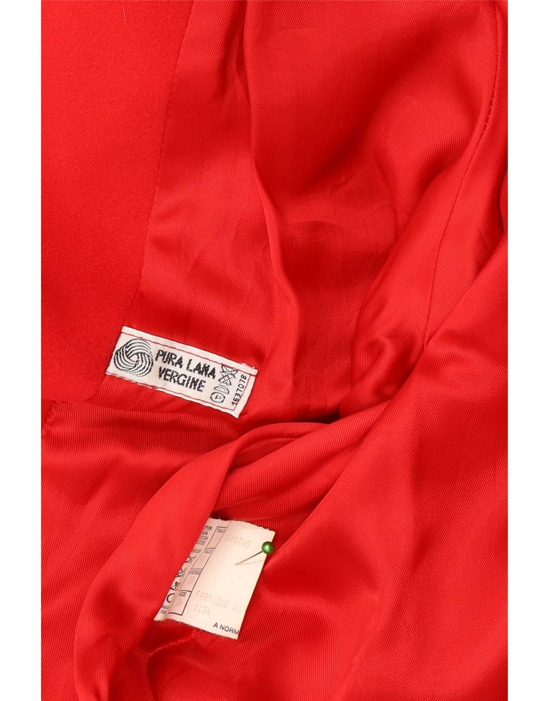 Vintage oversize overfrakke til kvinder IT 44 Medium rød uld