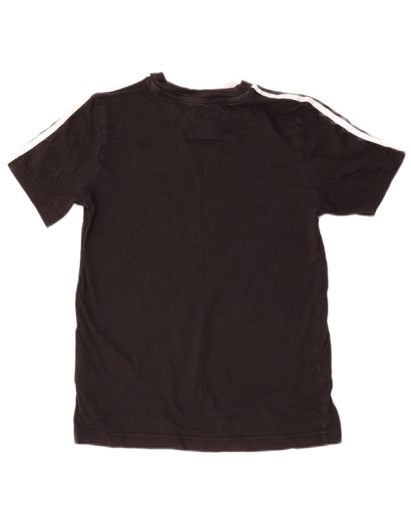 Adidas Boys T-Shirt Top 11-12 år Sort Bomuld