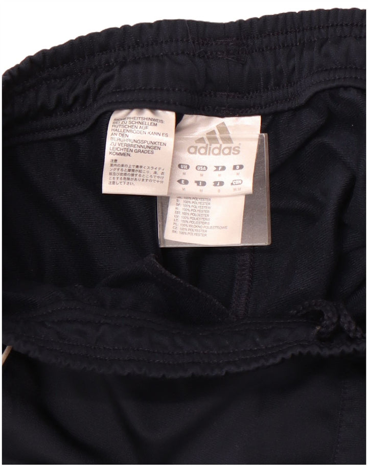 ADIDAS Mens Tracksuit Trousers Medium  Navy Blue Polyester