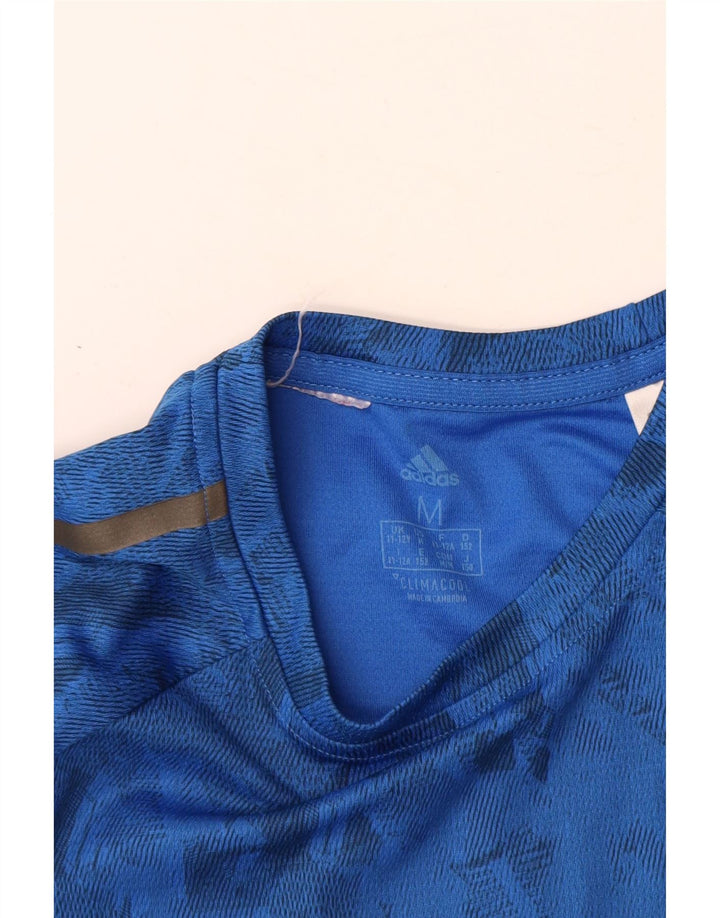 Adidas Boys Climacool T-Shirt Top 11-12 år Medium Blå Geometrisk