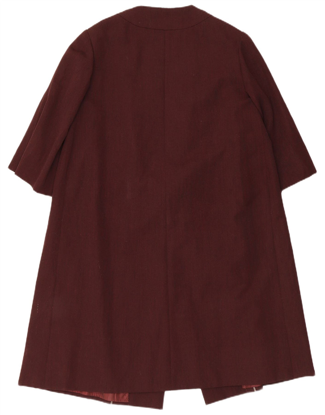 VINTAGE Dame Overfrakke UK 14 Medium Maroon