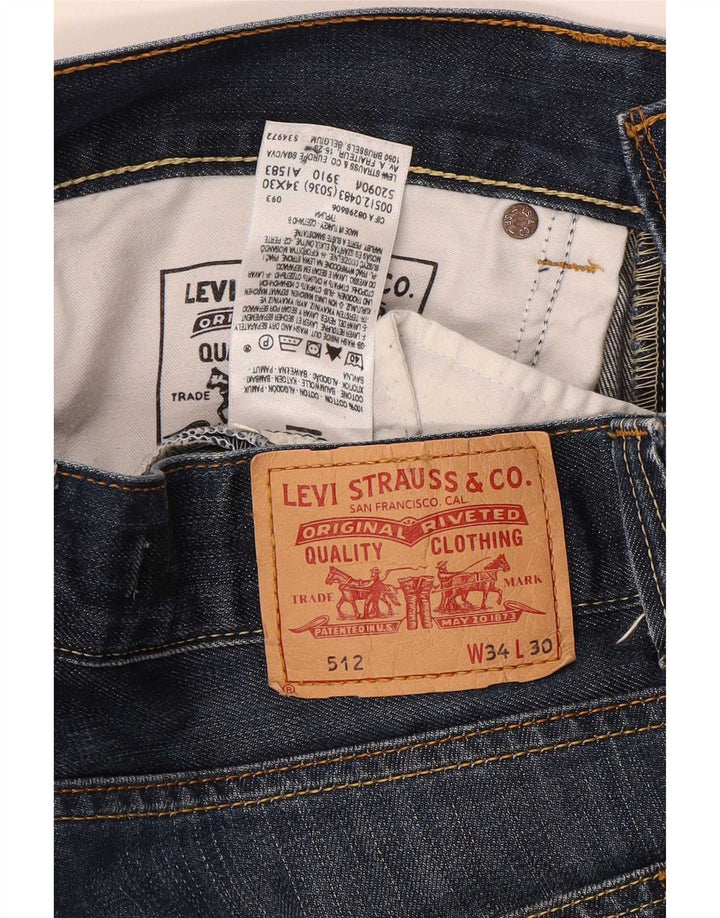Levi's Herre 512 Bootcut Jeans W34 L29 Blå