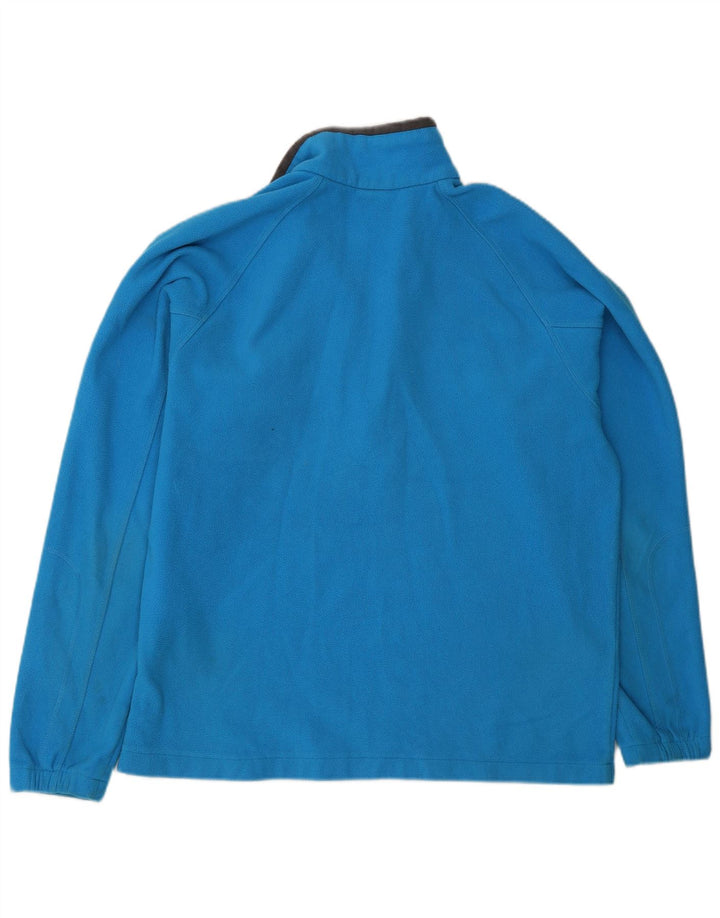 Columbia herre lynlås hals fleece jumper stor blå polyester