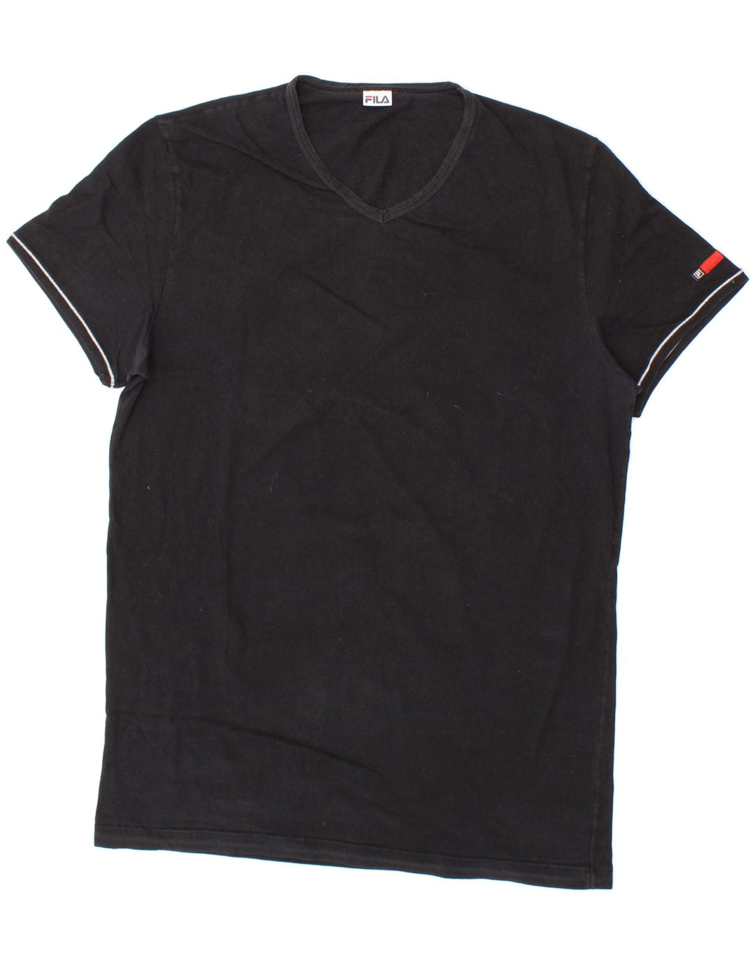 FILA Mens T-Shirt Top Medium Black Vintage Fila and Second-Hand Fila from Messina Hembry 