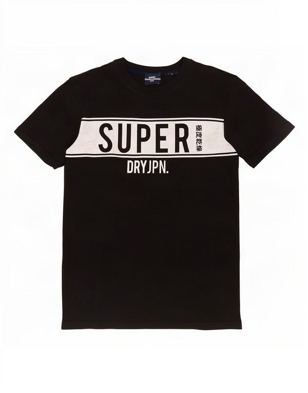 Superdry Grafisk T-shirt top til mænd, lille sort farveblok