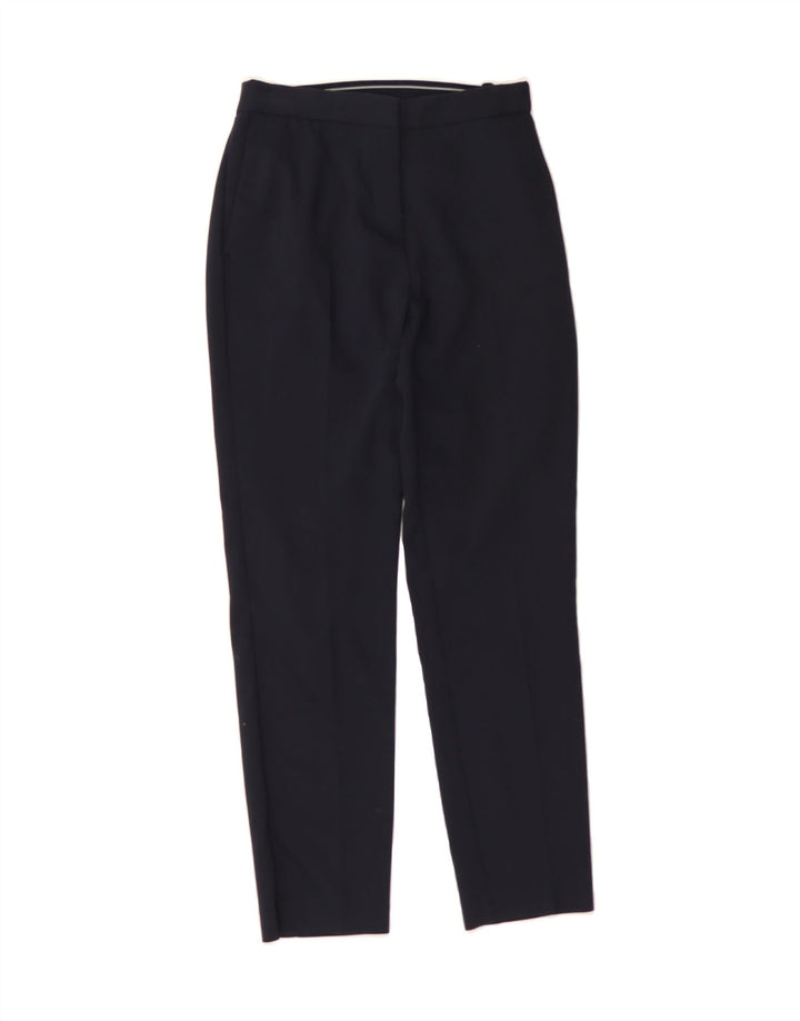 ZARA Womens Slim Chino Trousers Medium W28 L27 Navy Blue Cotton Vintage Zara and Second-Hand Zara from Messina Hembry 