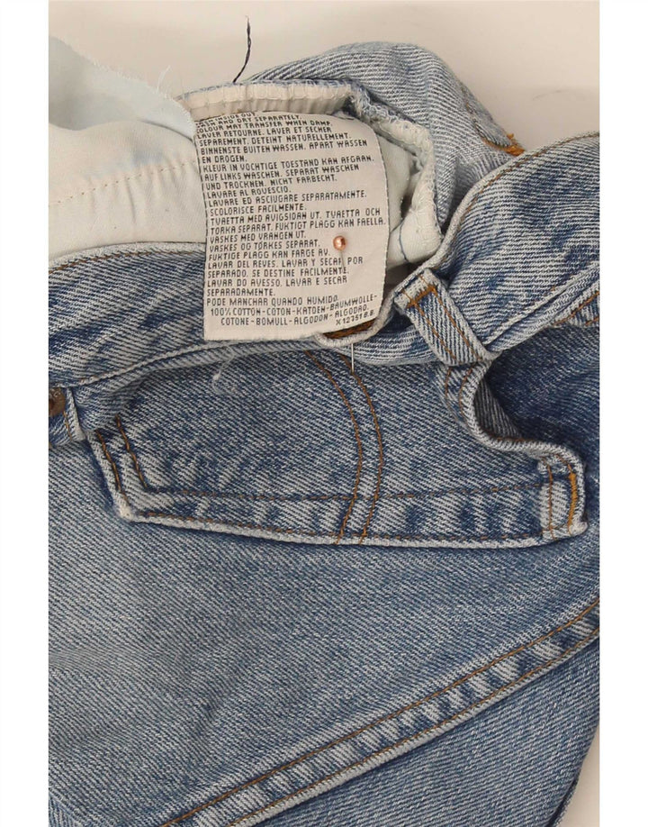 Levi's Kvinder Distressed Denim Shorts W28 Medium Blue Bomuld