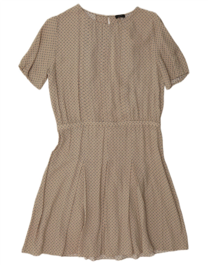 Joseph Dame A-Line Kjole EU 38 Medium Beige Plettet Silke