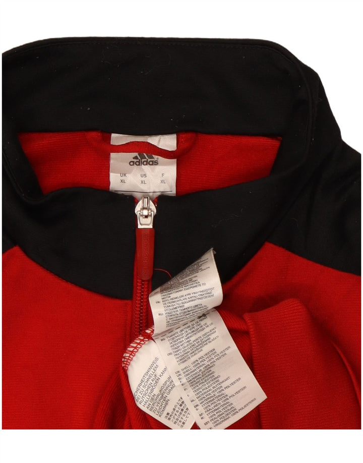 Adidas Træningsdragt til mænd Topjakke XL Rød Colourblock Polyester