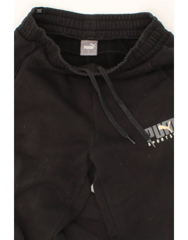 PUMA Mens Tracksuit Trousers Joggers Small Black Cotton Vintage Puma and Second-Hand Puma from Messina Hembry 